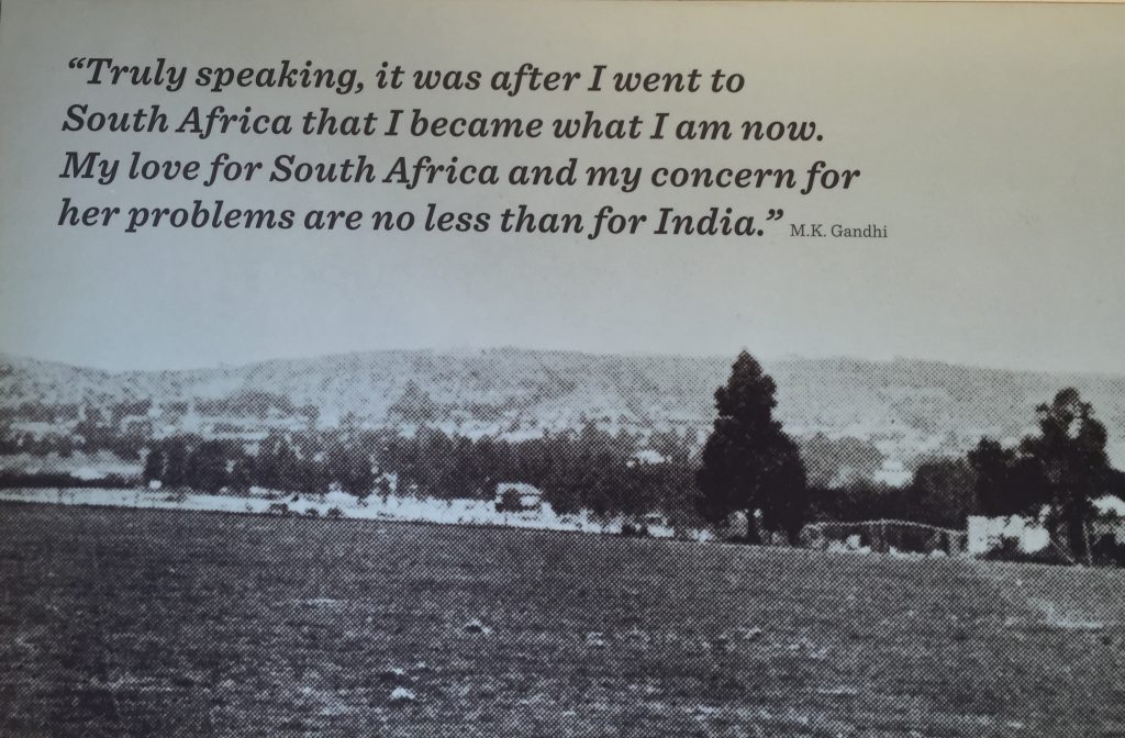 Gandhi racist? Love quote for South Africa
